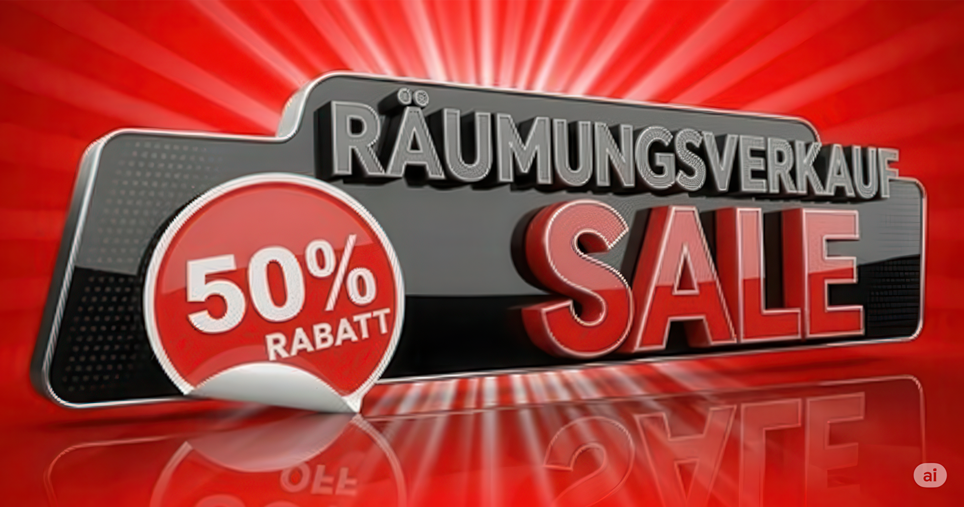 Schlussverkauf 50%